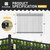 Heavy Duty Flat Top Fence Barrier Kit with 6FT Height X 8FT Width Panels, Pinnacle Gate, Posts & Connectors, Multi-options