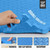 3/4-Inch Thickness Interlocking Reversible Exercise Foam Mats, Diamond Pattern Gym Flooring Tiles, Blue