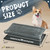 Machine-Washable Dog Bed Pad & Tray , Non-Slip Flat Cozy Sleeping Mat & Easy-Clean Plastic Replacement Crate Pan, Multiple Sizes