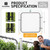9 / 11.5 Gauge 4ft x 4ft Chain Link Gate Kit, Fits 52 in. Openings, 3 Colors (Silver / Black / Green)