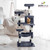 58" Multi-Level Cat Tree with Condo, Hammock, Platforms & Play Ball