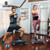 Adjustable 2 Level Aerobic Stepper Set with Dumbbells, Kettlebell, Waist Trimmer & Measuring Tape, Exercise Step for Home Fitness, 4 Colors Available