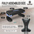 Adjustable 2 Level Aerobic Stepper Set with 8LB Weighted Vest & Measuring Tape, Exercise Step for Home Fitness, 4 Colors Available