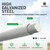10 FT Dia. 1-5/8" Fencing Top Rail, Galvanized Silver Pipe for Chain Link Fence, Multi-options