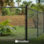 Black Galvanized Chain Link Fence Eye Top Rail Cap, Use for 1-7/8" Outside Diameter Post and 1-5/8" Top Rail, Multi-options
