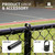 Green Galvanized Chain Link Fence Eye Top Rail Cap, Use for 1-7/8" Outside Diameter Post and 1-5/8" Top Rail, Multi-options
