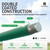 6/7/8 FT Green Chain Link Fence Terminal Post, Terminal Post with 2-3/8” Outside Diameter, Multi-options