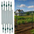 7FT No Dig Steel T-Post with T-Channel and Anchor Plate, Multiple Options