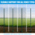 12.5-Gauge 5 ft. x 100 ft. Galvanized Welded Fence Wire Roll with 15 pcs 7 ft T-Posts, Farm & Garden Fencing Kit
