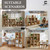6 / 8 / 9 Cube Storage Organizer Shelf, 11-Inch Home Storage Shelf Divider w/Back, Multiple Options