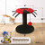 Lady Bug-Style Cat Scratching Post with Sisal Rope and Interactive Ball