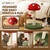 Mushroom Cat Scratching Post with Sisal Rope and Interactive Ball