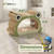 Frog Style Cat Scratching Board, Cat Scratcher Lounger with Play Ball for Indoor Cat