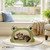 Frog Style Cat Scratching Board, Cat Scratcher Lounger with Play Ball for Indoor Cat