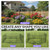 Decorative Garden Fence with Gate, 29.5"H x 23.6"W No Dig Dog Fence Outdoor for Yard Garden Patio