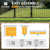 Heavy Duty Arc Fence Barrier Kit, Anti-Rust Metal Steel Fence with 6FT Height X 5FT Width Panels, Gate, Posts, Connectors