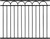 Heavy Duty Arc Fence Barrier Panel, 4FT Height X 5FT Width Anti-Rust Metal Fencing Panel