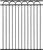 Heavy Duty Arc Fence Barrier Panel, 6FT Height X 5FT Width Anti-Rust Metal Fencing Panel