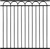 Heavy Duty Arc Fence Barrier Panel, 5FT Height X 5FT Width Anti-Rust Metal Fencing Panel