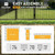 Heavy Duty Arc Fence Barrier Kit with 4FT Height X 8FT Width Panels, Arched Gate, Posts & Connectors, Multi-options