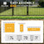 Heavy Duty Arc Fence Barrier Kit, Anti-Rust Metal Steel Fence with 6FT Height X 8FT Width Panels