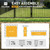 Heavy Duty Arc Fence Barrier Kit, Anti-Rust Metal Steel Fence with 6FT Height X 8FT Width Panels