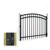 4FT Height X 5FT Width Heavy Duty Arched Decorative Fence Gate with Lock Attachment, Multiple Options