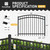 4FT Height X 5FT Width Heavy Duty Arched Decorative Fence Gate with Lock Attachment, Multiple Options