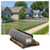 4ft. Height 11.5 Gauge Galvanized Steel Chain Link Fence Kit w/Fence Fabric, Gate, Posts, Top Rails & Hardware, Multiple Options