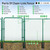 6ft. Height 9 Gauge Green Vinyl Coated Chain Link Fence Kit w/Fence Fabric, Gate, Posts, Top Rails & Hardware, Multiple Options