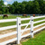Vinyl Ranch Gate Post with Aluminum Core and Post Cap, Multiple Options