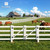 Vinyl Ranch Double Gate Kit with Gate Posts, Hinges, Latch, Hardware & Drop Rods, Multiple Options
