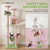 Flower Cat Tree with Cave, Scratching Posts, Condo and Hammock, Multiple Options