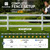 4-Rail Vinyl Ranch Fence Kit with 7ft Posts and 8ft Rails, Multiple Options