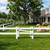 2-Rail Vinyl Ranch Fence Kit with 3ft H x 4ft W Gate, 5ft Posts & 8ft Rails, Multiple Options