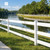 5ft Vinyl Ranch Universal Post with Cap and Hole Covers, Multiple Options