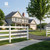 6ft Vinyl Ranch Universal Post with Cap and Hole Covers, Multiple Options