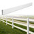8ft Vinyl Ranch Rail with Slide-in Design, Multiple Options