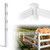 7ft Vinyl Ranch Corner Post with Cap, Multiple Options