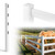 7ft Vinyl Ranch End Post with Cap, Multiple Options