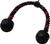 Deluxe Tricep Rope, Black and Red