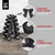 5-Tier A-Frame Dumbbell Rack for 5-25LB Dumbbells with 300LB Capacity