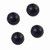 CAP 1.75'' Black Plastic Cable Stopper - 4pc Set