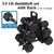 CAP Barbell 54(5, 10, 12 Pair) LB PVC-Coated Hex Dumbbell Set with 3-tier Rack Stand