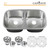 CAPHAUS?Undermount 50/50 Double Bowl 16 Gauge Stainless Steel Kitchen Sink, 32-1/2"