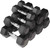 5-25Lb Rubber Coated Hex Dumbbell Set with 2-Tier Rack, Multiple Handle Options