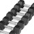 5-25Lb Rubber Coated Hex Dumbbell Set with 2-Tier Rack, Multiple Handle Options