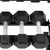 5-25Lb Rubber Coated Hex Dumbbell Set with 2-Tier Rack, Multiple Handle Options