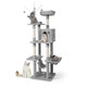 70" Multi-Level Cat Tree with Hammock, Condo, Platforms & Play Balls