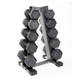 5-Tier A-Frame Dumbbell Rack with 200LB Capacity, Iron Grey